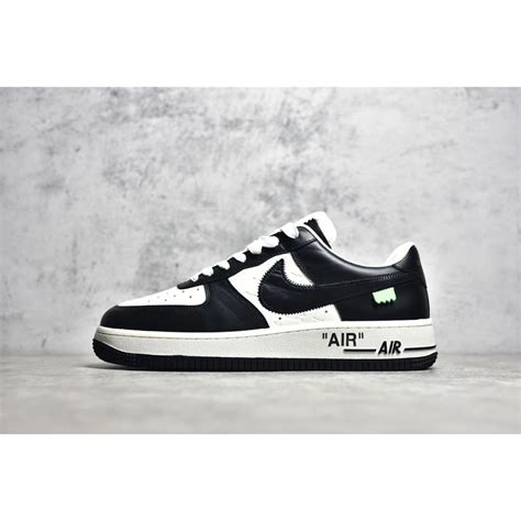 louis vuitton air force 1 black and white|lv air force 1 stockx.